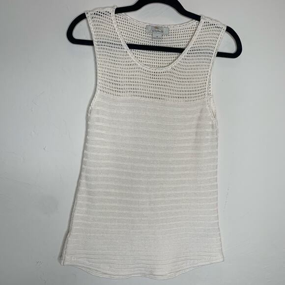 Bob Timberlake Cream Shell Sweater Sz Medium - Picture 5 of 8